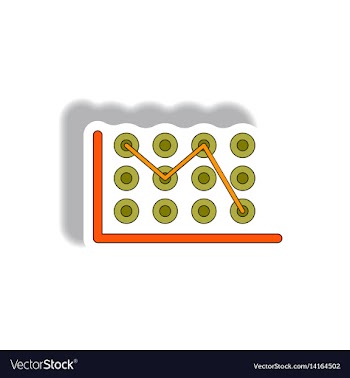 In paper sticker style vector image