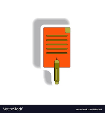 In paper sticker style vector image
