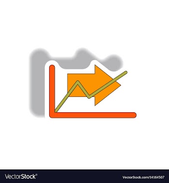 In paper sticker style vector image