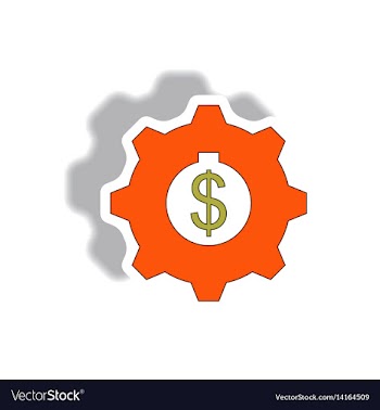 In paper sticker style vector image