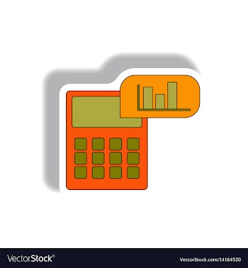 In paper sticker style vector image