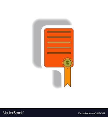 In paper sticker style vector image