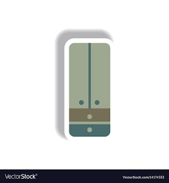 In paper sticker style vector image