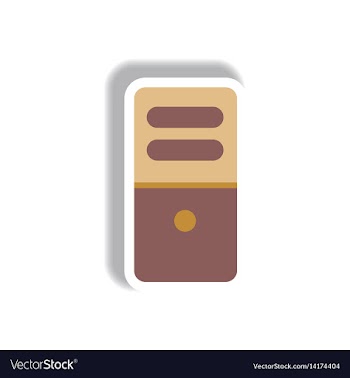 In paper sticker style vector image