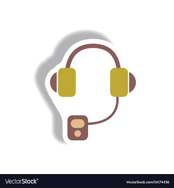 In paper sticker style vector image