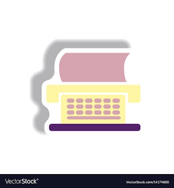 In paper sticker style vector image