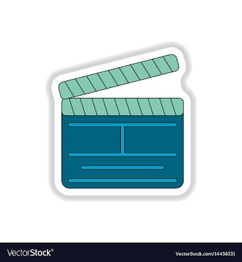 In paper sticker style vector image