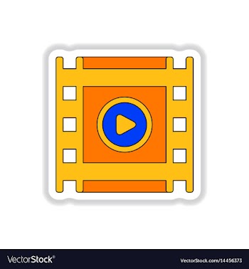 In paper sticker style vector image