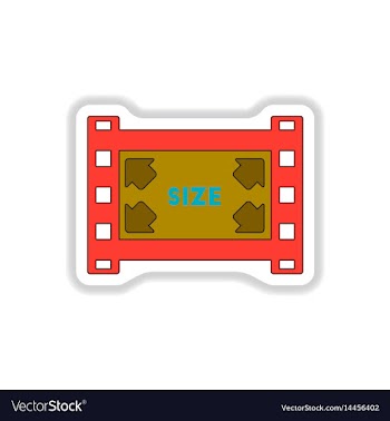 In paper sticker style vector image