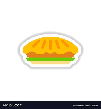 In paper sticker style vector image