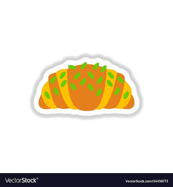 In paper sticker style vector image