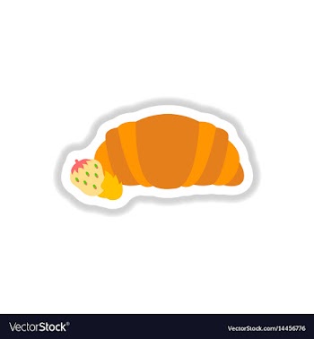 In paper sticker style vector image