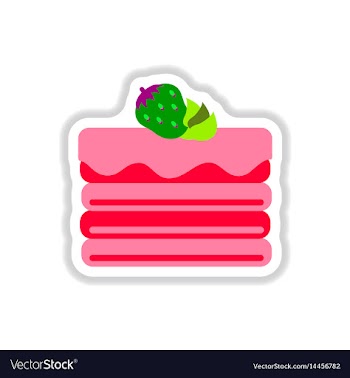 In paper sticker style vector image