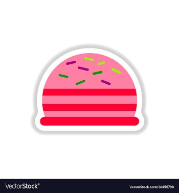 In paper sticker style vector image