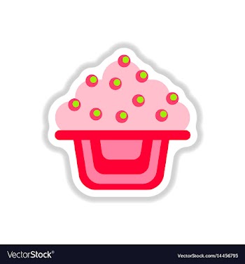 In paper sticker style vector image