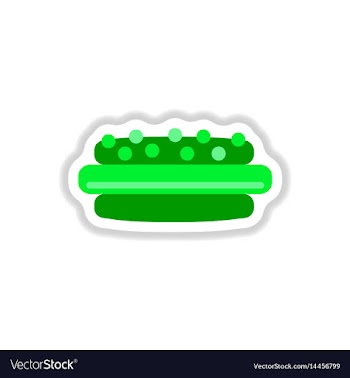 In paper sticker style vector image