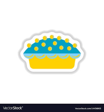 In paper sticker style vector image