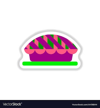 In paper sticker style vector image