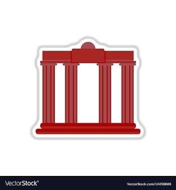 In paper sticker style vector image