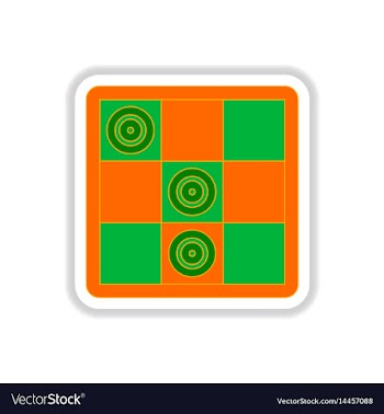 In paper sticker style vector image