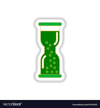 In paper sticker style vector image