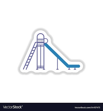In paper sticker style vector image