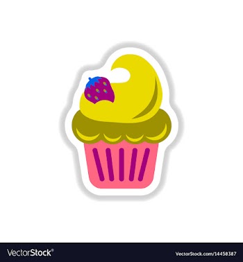 In paper sticker style vector image