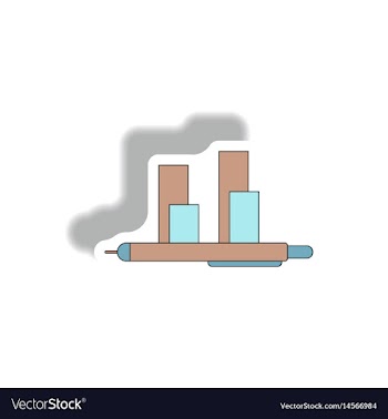 In paper sticker style vector image