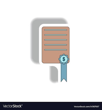 In paper sticker style vector image