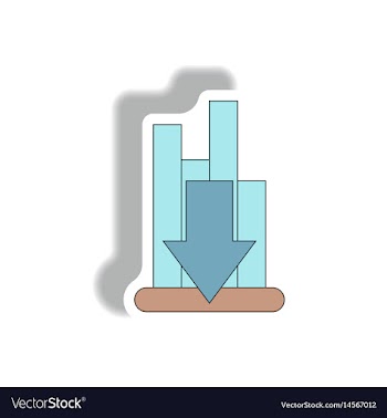 In paper sticker style vector image