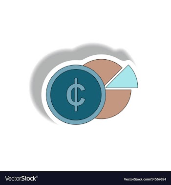 In paper sticker style vector image