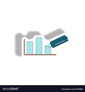 In paper sticker style vector image
