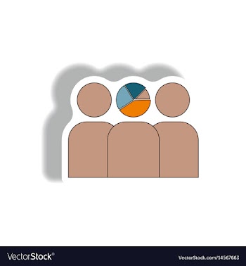 In paper sticker style vector image