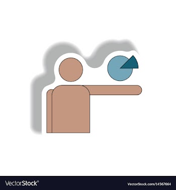 In paper sticker style vector image