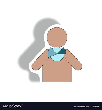 In paper sticker style vector image
