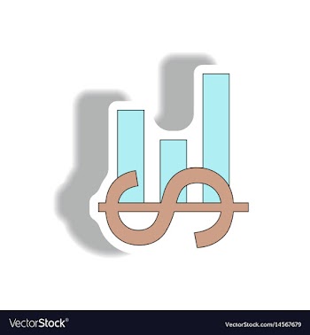 In paper sticker style vector image