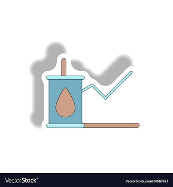 In paper sticker style vector image