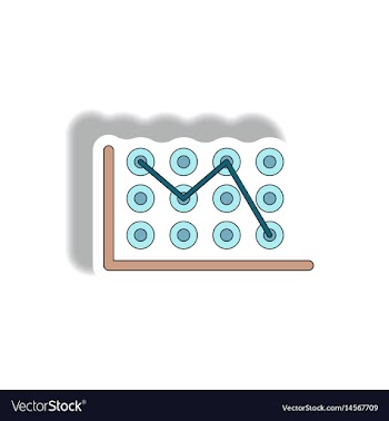In paper sticker style vector image