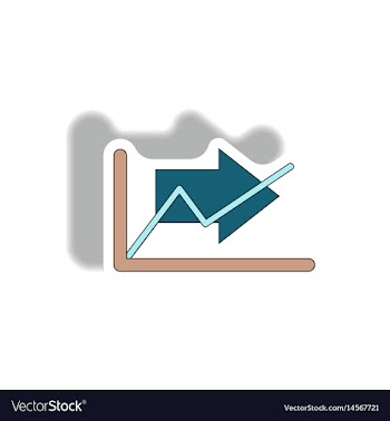 In paper sticker style vector image