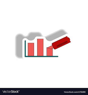 In paper sticker style vector image