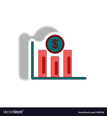 In paper sticker style vector image