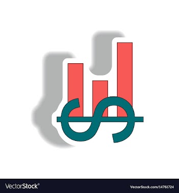 In paper sticker style vector image