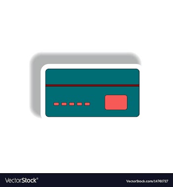In paper sticker style vector image