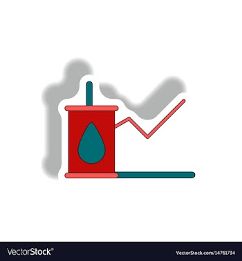 In paper sticker style vector image
