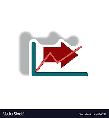 In paper sticker style vector image