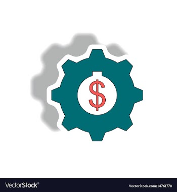 In paper sticker style vector image
