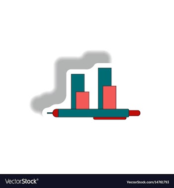 In paper sticker style vector image