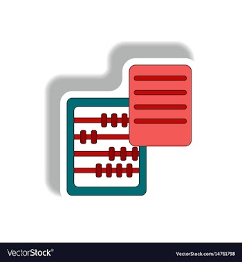 In paper sticker style vector image
