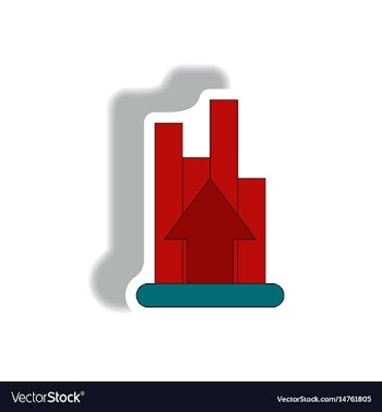 In paper sticker style vector image
