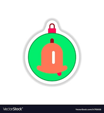 In paper sticker style vector image
